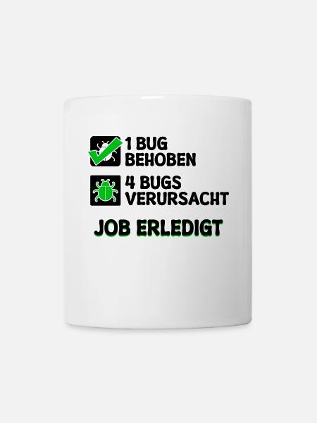 Open Source Bugfixing Bugs Developer Programmier - Tasse - Weiß