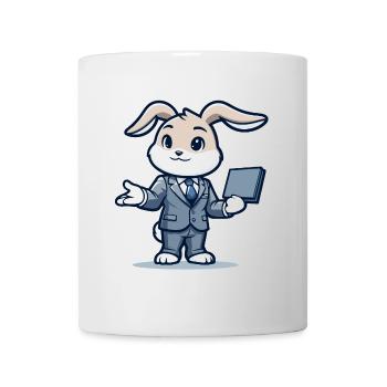 Techie Hopper: The Corporate Rabbit - Mug - white - Front
