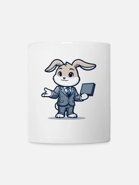 Techie Hopper: Das Unternehmenskaninchen - Tasse - Weiß