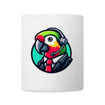 Assistance par chat professionnel Parrot - Mug blanc - blanc - Devant