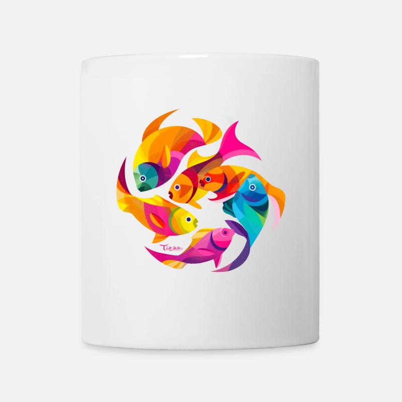 Tropische Farben - Tasse - Weiß