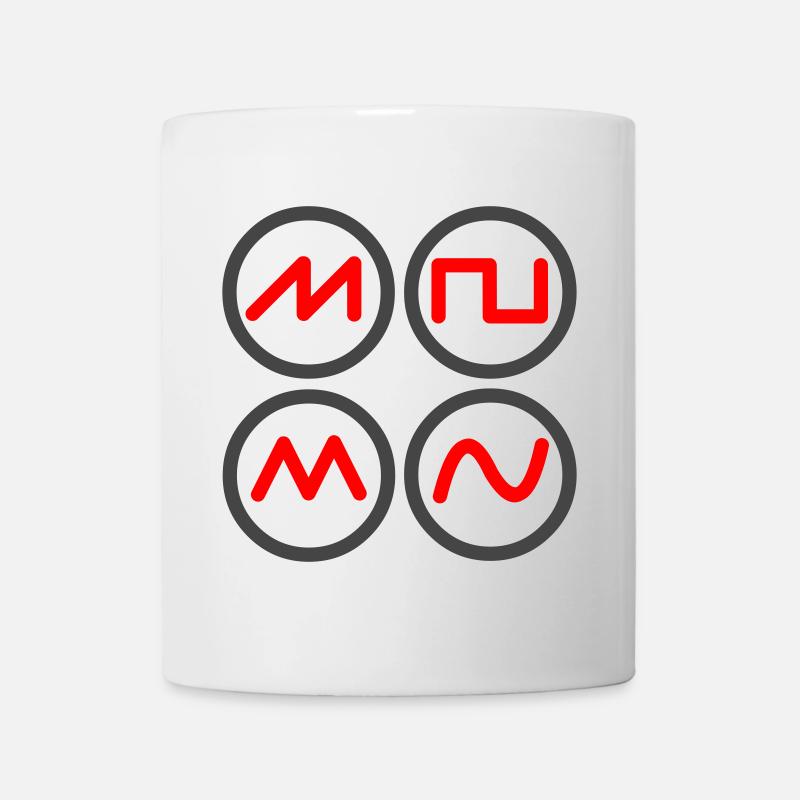 synth waves - Mug - white