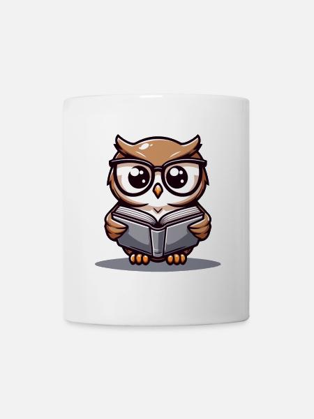 Wise Words: The Bookish Owl - Mug - white