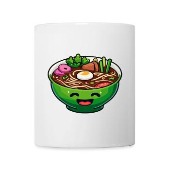 Happy Ramen Bowl: Die fröhliche Suppe - Tasse - Weiß - Vorne