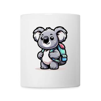 Backpacker-Koala: Der Globetrotter-Kumpel - Tasse - Weiß - Vorne