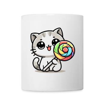Sweet Whiskers: The Candy Cat - Mug - white - Front