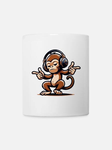 Der Mix Master Monkey - Tasse - Weiß