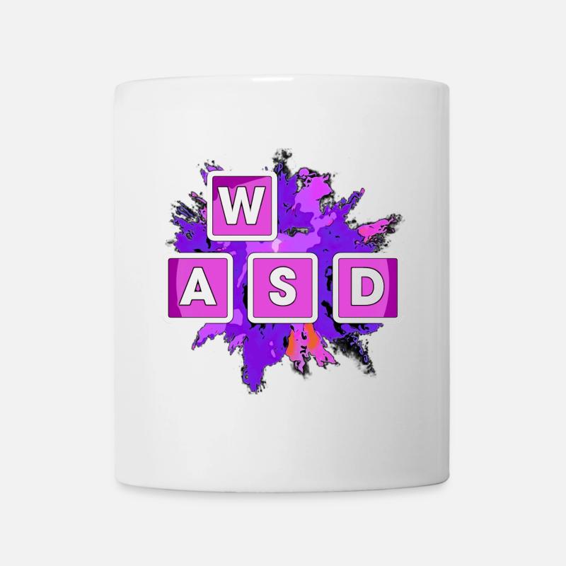 WASD Splash Gaming Blöcke - Tasse - Weiß