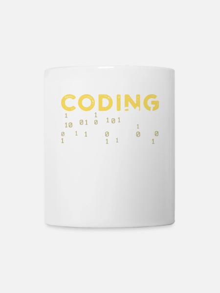 Coden Statement Developer Programmierer Skripting - Tasse - Weiß
