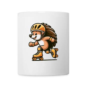 Roller Rush Hedgehog: The Speedy Skater - Mug - white - Front