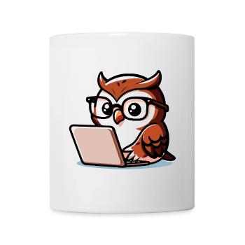 Wise Web Owl: The Knowledge Navigator - Mug - white - Front