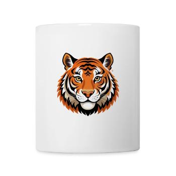 Tête de tigre - Mug blanc - blanc - Devant