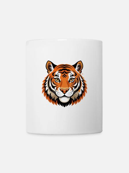 Tigerkopf - Tasse - Weiß