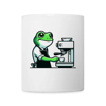 Coffee Brewin' Frog : l’expert en espresso - Mug blanc - blanc - Devant