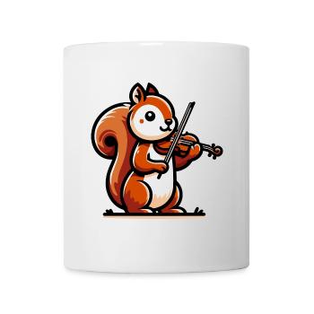 Melodic Squirrel: Symphony in the Park - Mug - white - Front