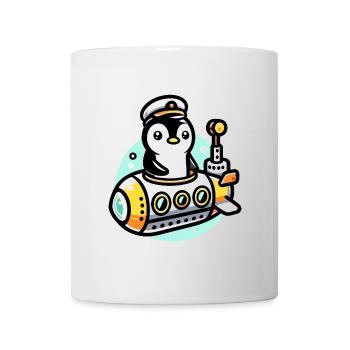 Submarine Captain Penguin: Deep Sea Explorer - Mug - white - Front