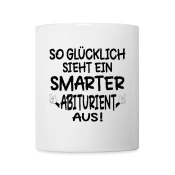 ABITURIENT ABITUR GLÜCKLICH - Tasse - Weiß - Vorne