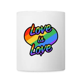 Love is Love Rainbow Heart - Tasse - Weiß - Vorne