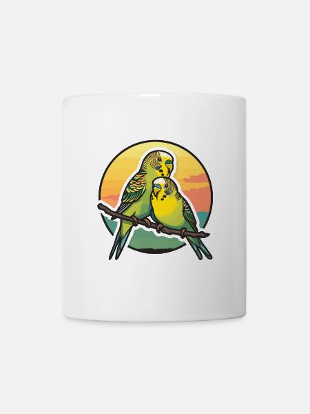 Dad Budgie Father Son Budgies - Mug - white
