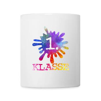 Colorful splash of color purple blue red yellow - 1st class - Mug - white - Front