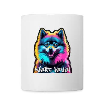 Petit Spitz Spitz Next Level Cyber Dog Cadeau - Mug blanc - blanc - Devant