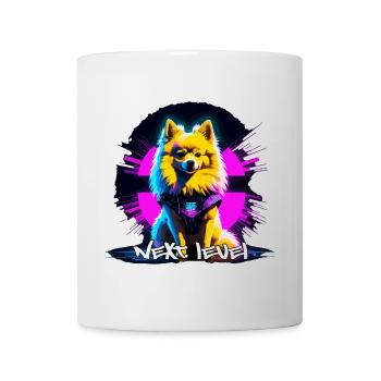 Petit Spitz Spitz Next Level Cyber Dog Cadeau - Mug blanc - blanc - Devant