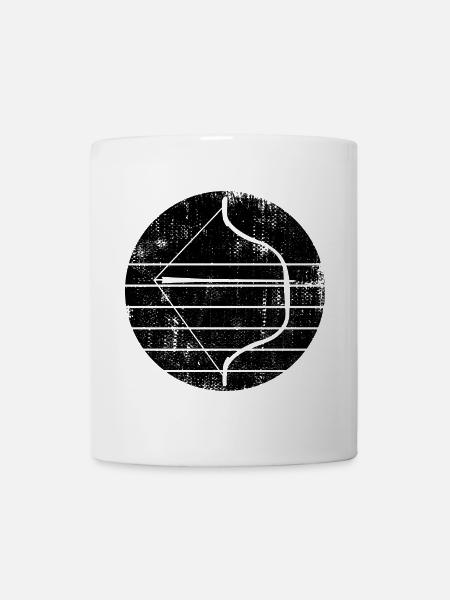 Pfeil und Bogen - Tasse - Weiß
