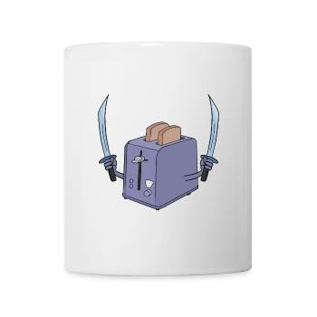 Le grille-pain et l’épée - Mug blanc - blanc - Devant