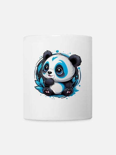 Panda Bär klein und süß - Tasse - Weiß