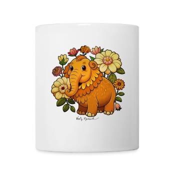 Woolly mammoth - Mug - white - Front