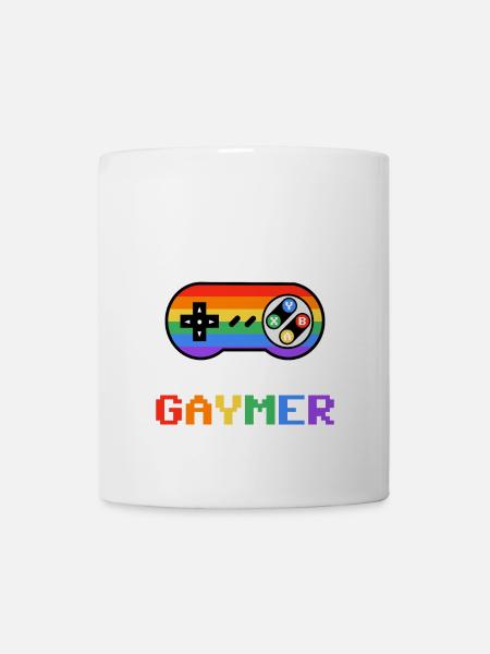 Pride-Gaming Controller Motiv - Tasse - Weiß