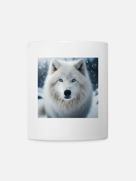 Loup arctique - Mug blanc - blanc