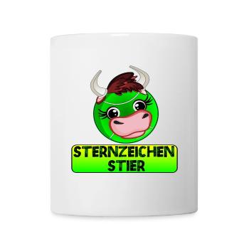 STERNZEICHEN STIER TENNIS - Tasse - Weiß - Vorne