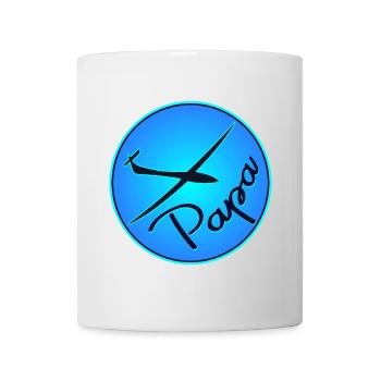 VATERTAG PAPA SEGELFLUGZEUG PILOT - Tasse - Weiß - Vorne