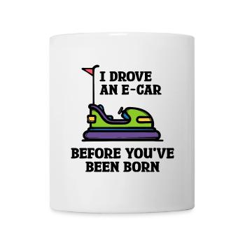 Energy Storage Statement Refueling Electricity E-car - Mug - white - Front