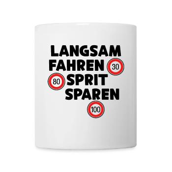 Déclaration de ravitaillement en carburant de la station-service Moteur à essence - Mug blanc - blanc - Devant
