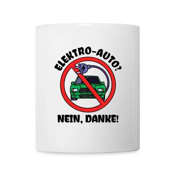 Refueling Statement Drive E-car Energy Storage - Mug - white - Front