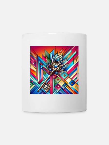 Clé - Mug blanc - blanc