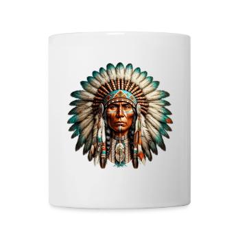 Amérindien Peau rouge d’Amérique - Mug blanc - blanc - Devant