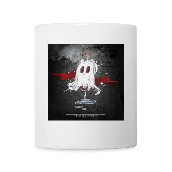 CatGhost amoureux - Mug blanc - blanc - Devant