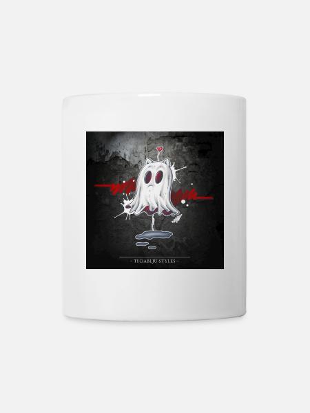 catghost in love - Tasse - Weiß
