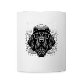 Allemand Wirehaired Gangster Gangster Chien Lunettes Ges - Mug blanc - blanc - Devant