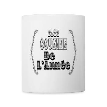 Elue Cousine Année - Mug blanc - blanc - Devant