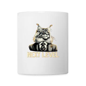Maine Coon Cat Next Level Costume Cadeau de Succès - Mug blanc - blanc - Devant