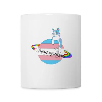 Safe Space Cat - Tasse - Weiß - Vorne