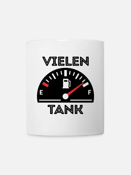 Tankstelle Benzin Tanken Statement Zapfsäule - Tasse - Weiß