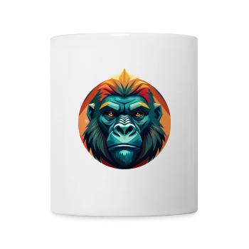 Stammes-Neon-Gorilla - Tasse - Weiß - Vorne