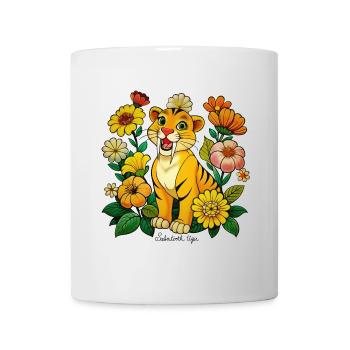 Niedlicher Tiger mit Säbelzähnen - Tasse - Weiß - Vorne