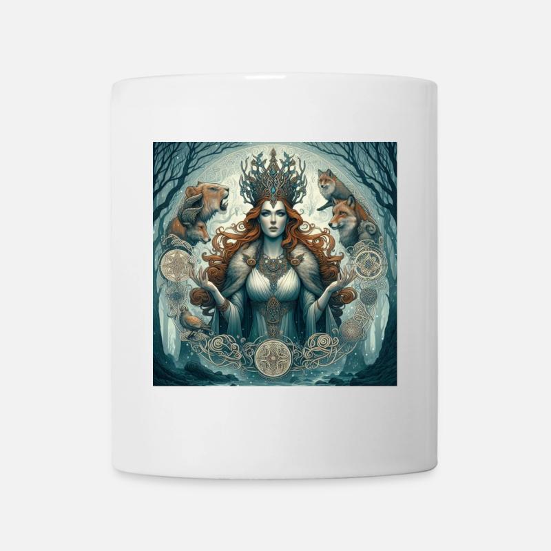 Keltische Göttin - Tasse - Weiß