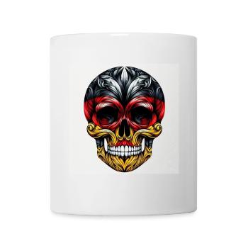 Crâne Allemagne - Mug blanc - blanc - Devant